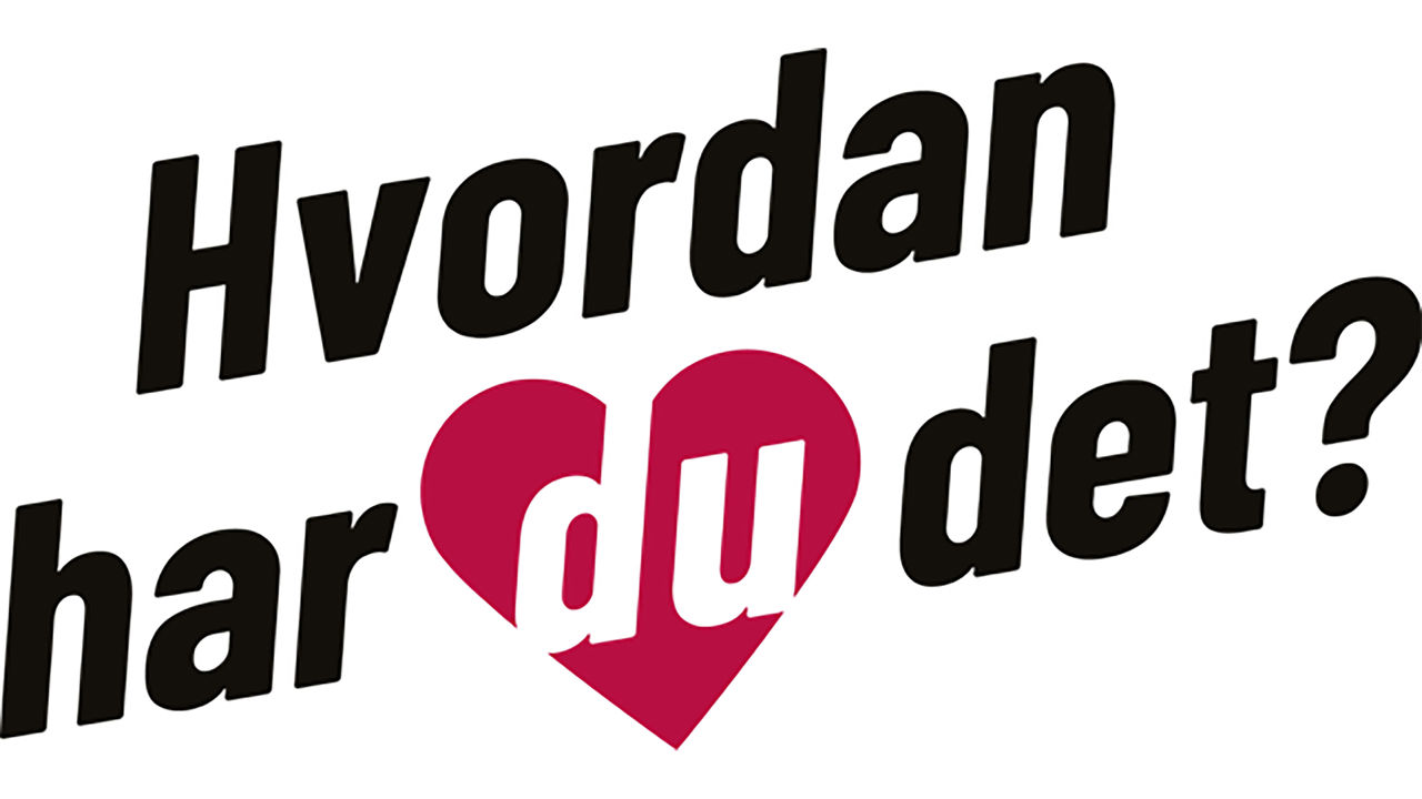 Ordlyden 'Hvordan her du det'?- hvor du er sat i et rødt hjerte