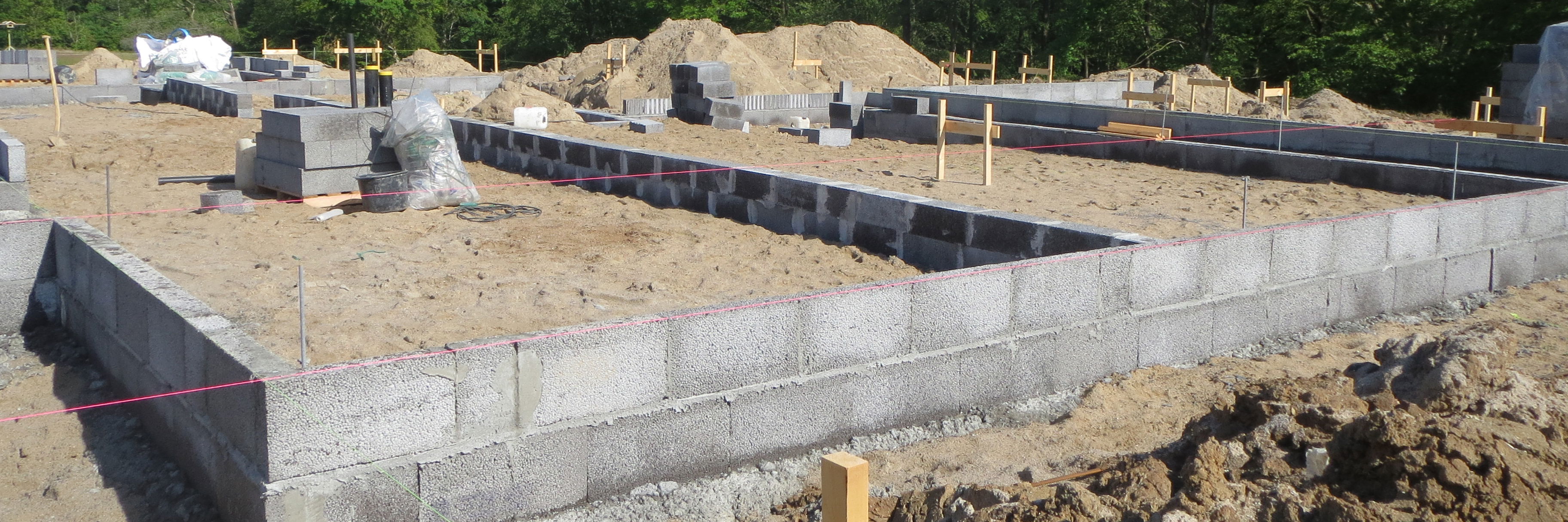 Byggeplads ved nybyg