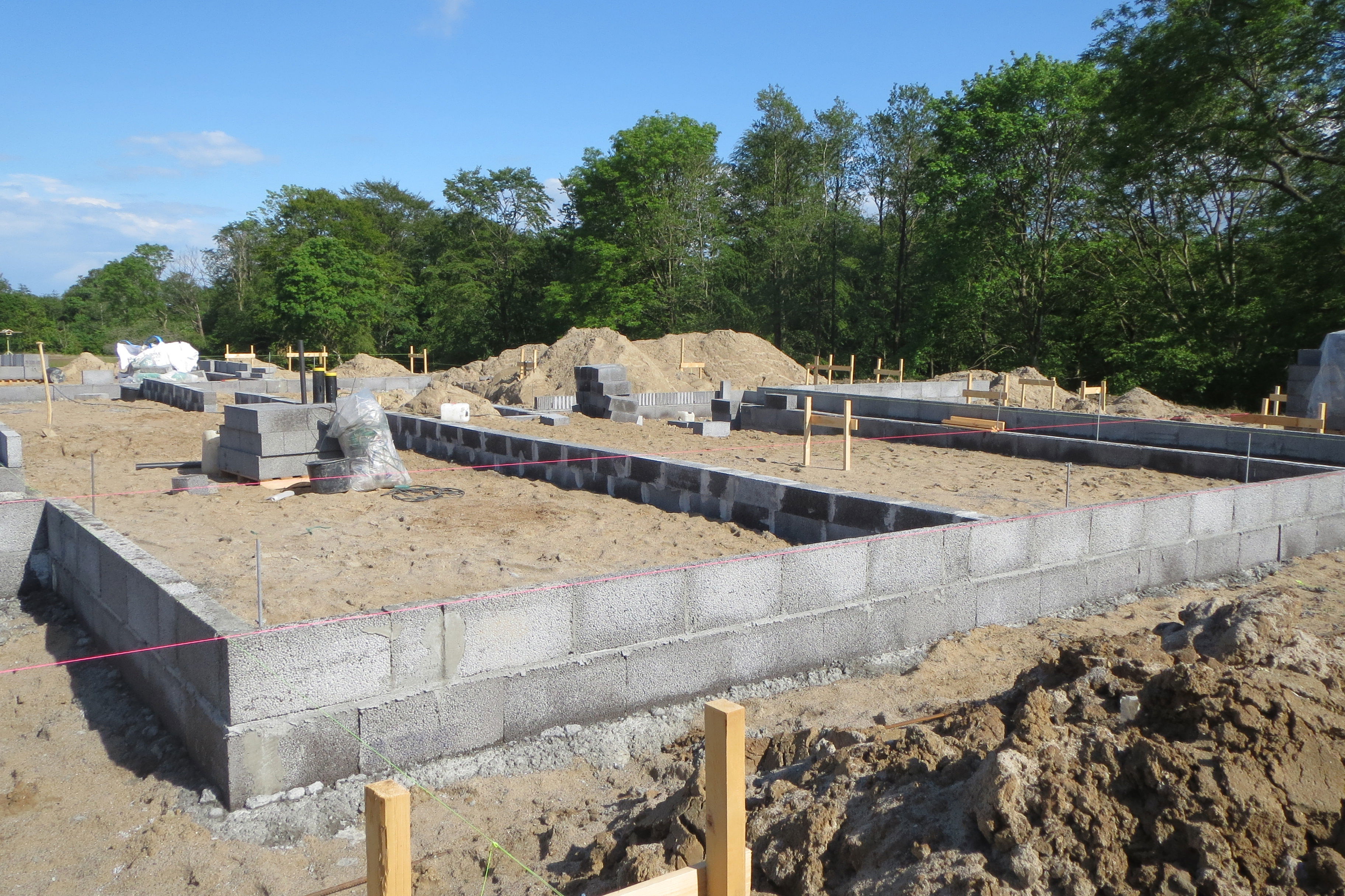 Byggeplads ved nybyg