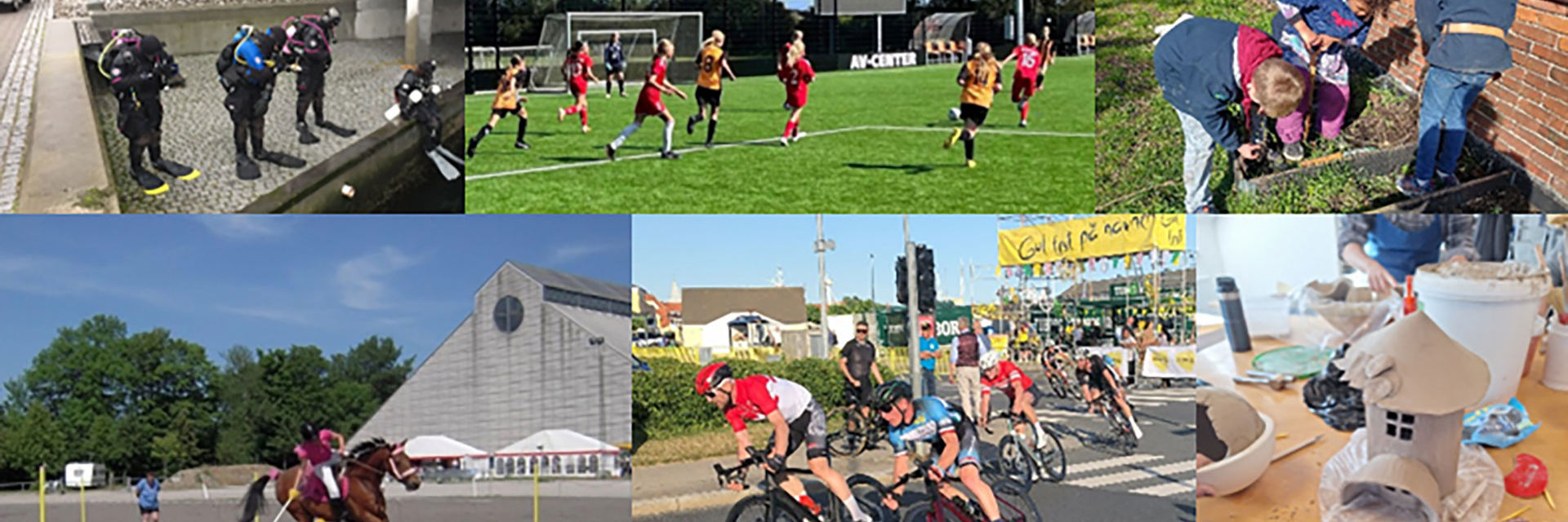 Billedcollage fra Fritids- og Idrætspolitikken