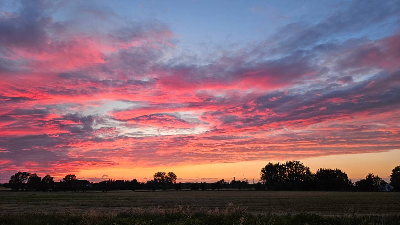 Solnedgang i Flødstrup