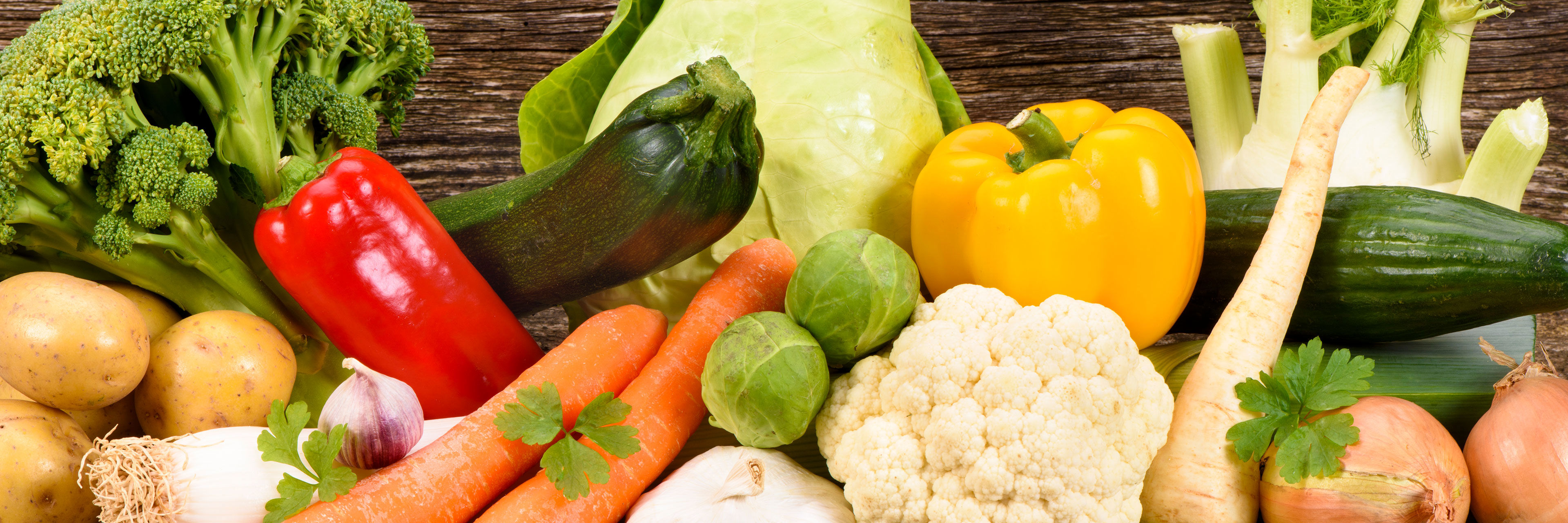 En masse forskellige grønsager