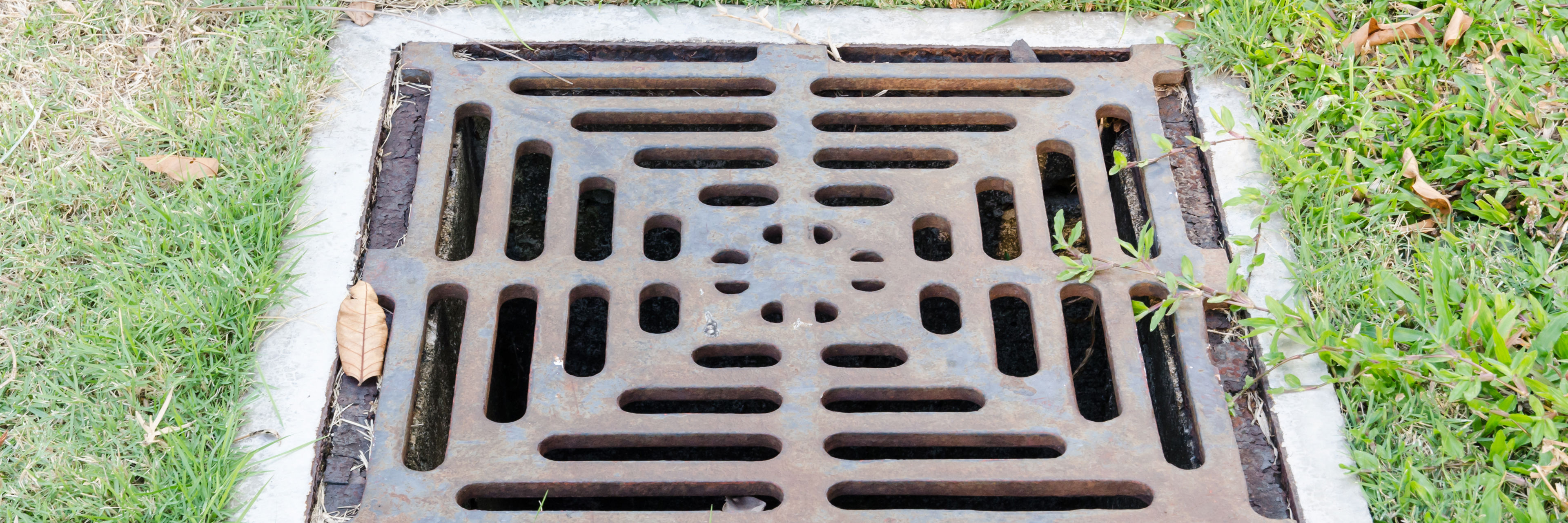 Afløb i græsplæne