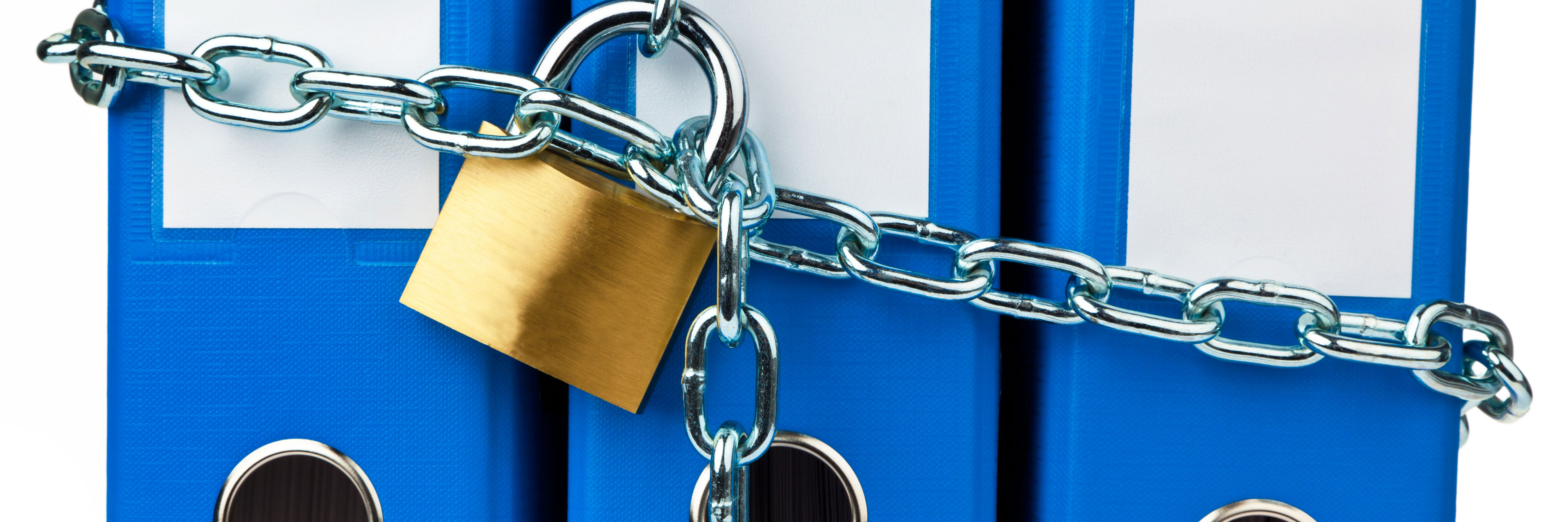 Ringbind med kæde og lås