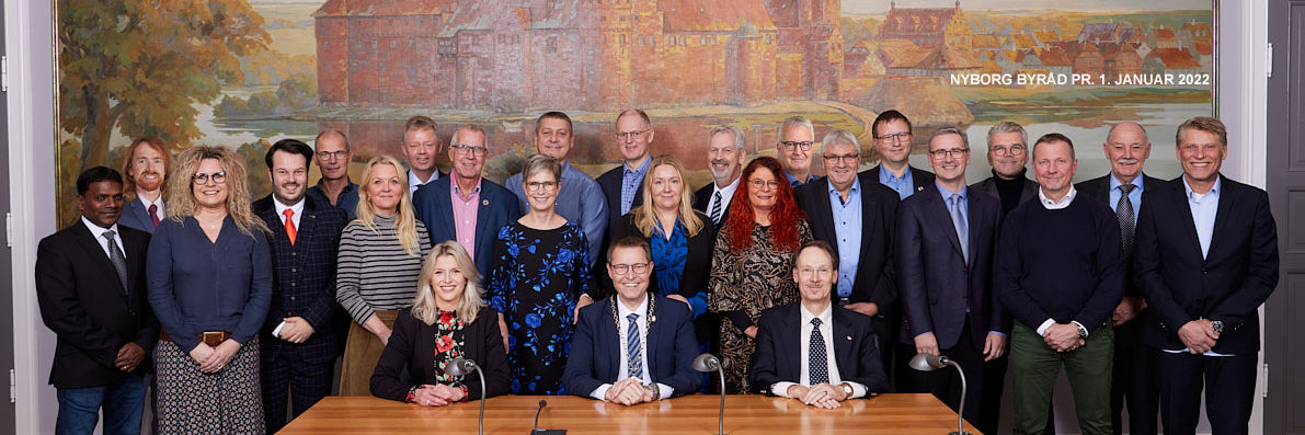 Det samlede byråd i Nyborg Kommune pr. 1. januar 2022