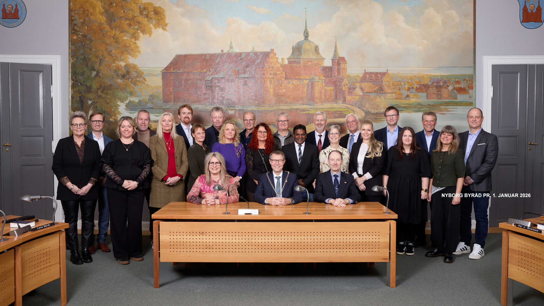 Det samlede byråd i Nyborg Kommune pr. 1. januar 2026