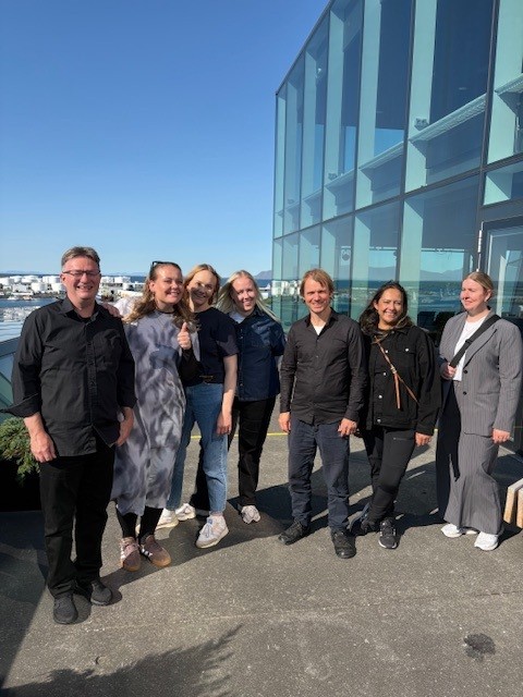Fællesfoto på toppen i Island