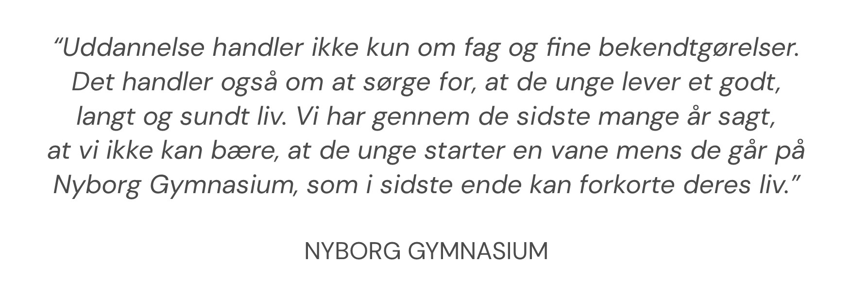 Citat Nyborg Gymnasium