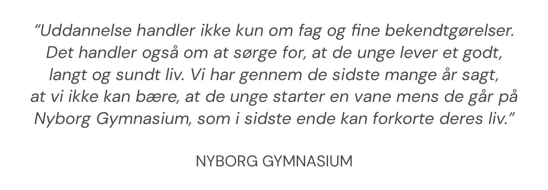 Citat Nyborg Gymnasium