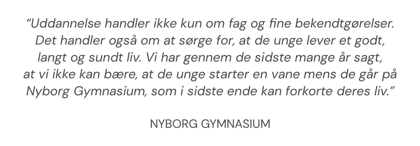 Citat Nyborg Gymnasium