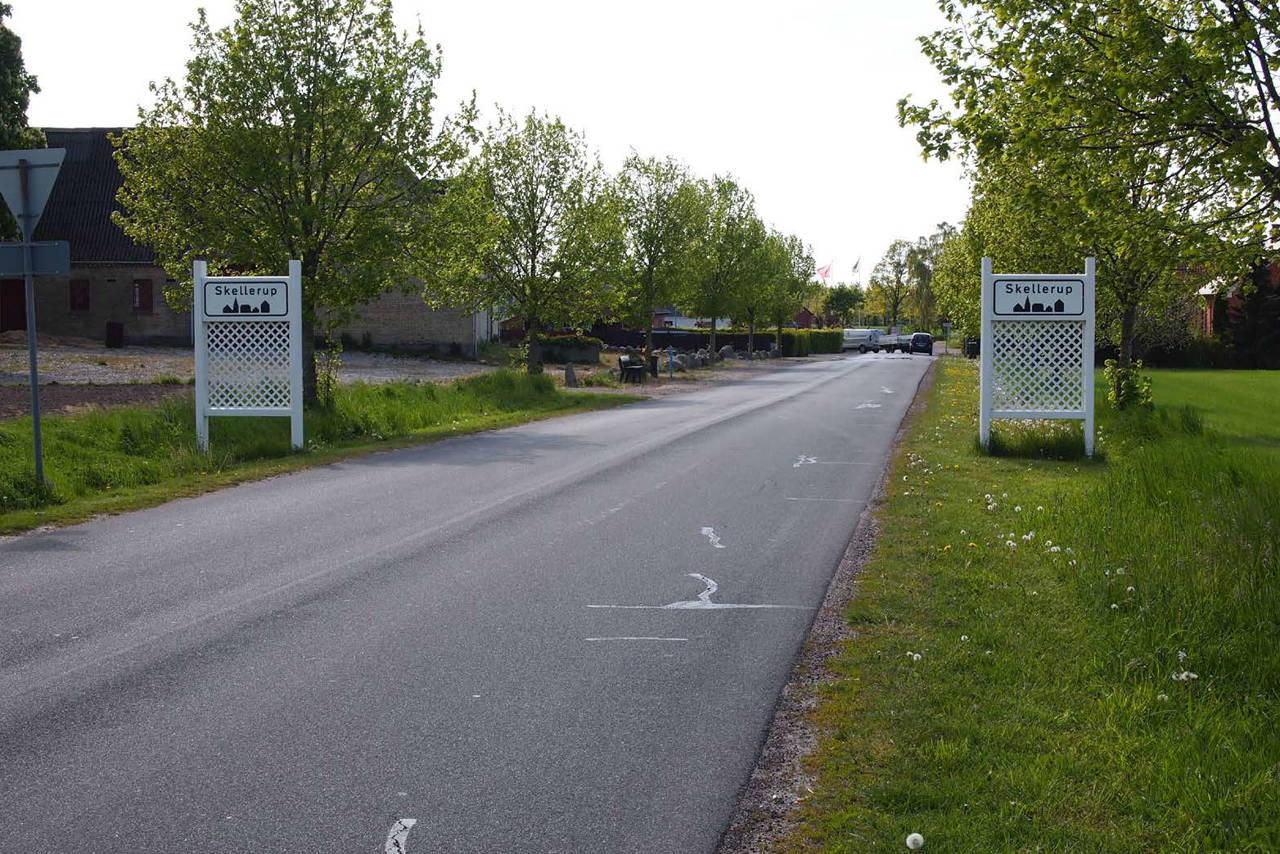 Byskilte i Skellerup