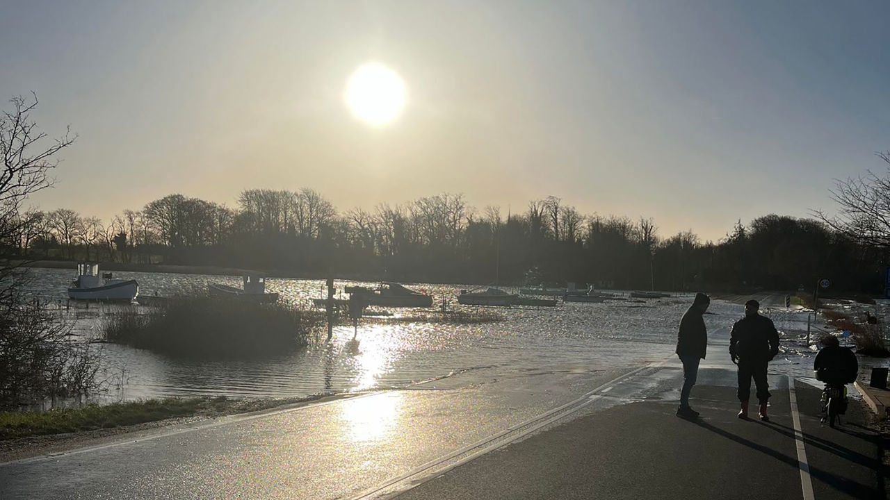 Oversvømmelse ved Holckenhavndæmingen