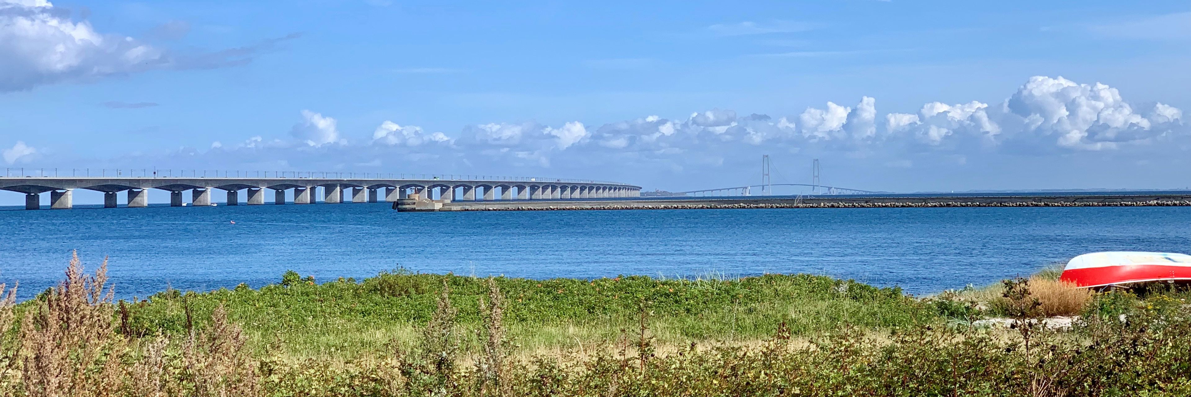 Storebæltsbroen set fra land