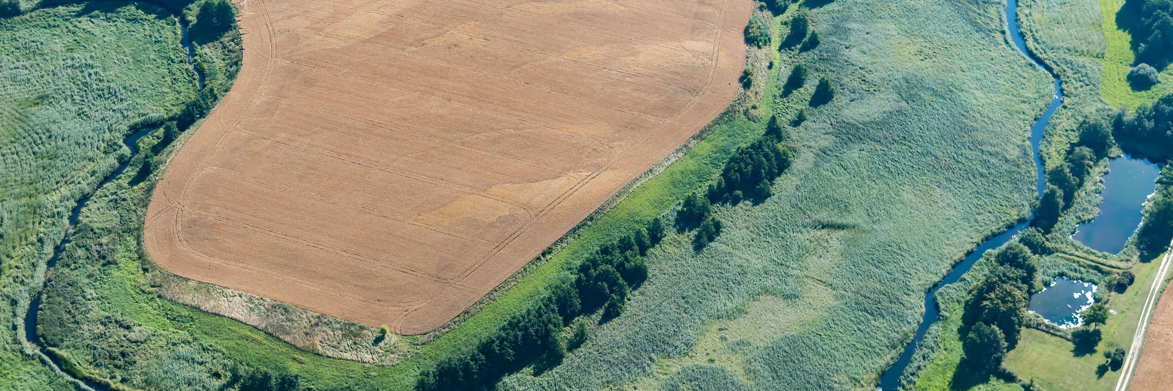 Luftfoto over Vindinge Ådal