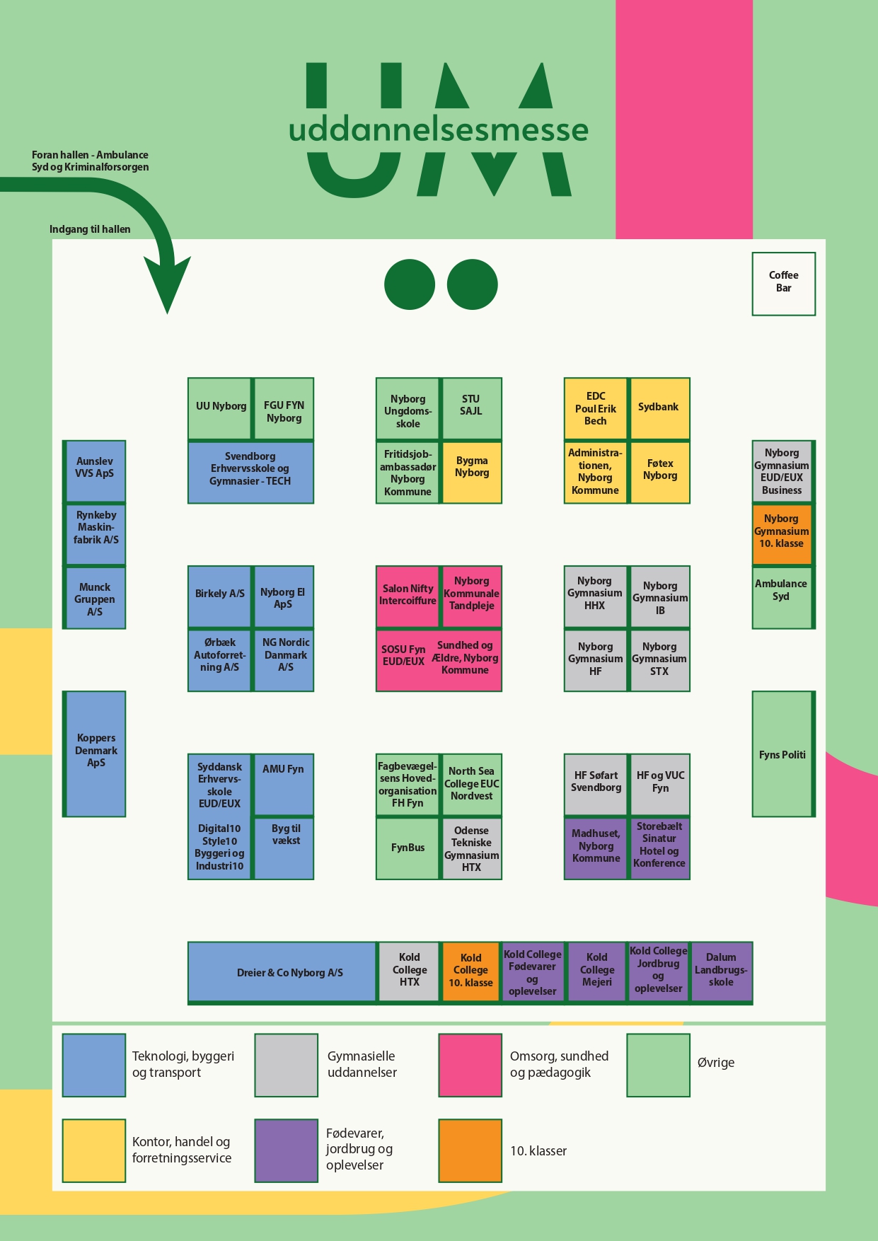 Oversigt Over Stande til uddannelsesmesse 2025