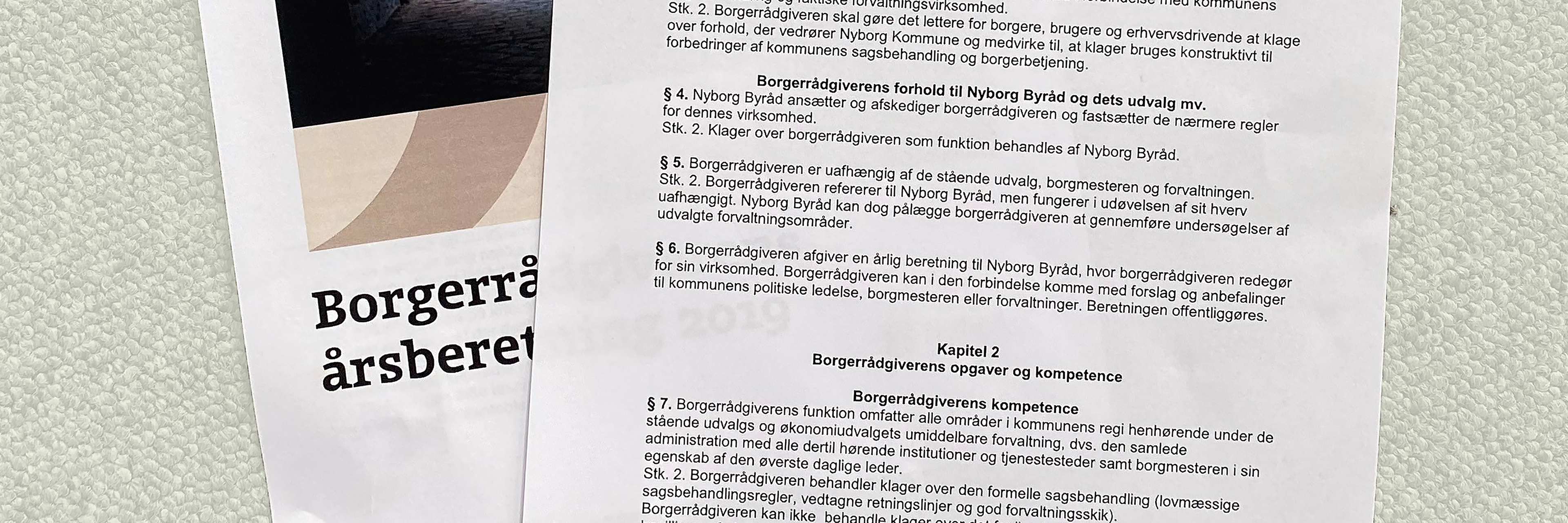 Foto af Borgerrådgiverens årsberetning