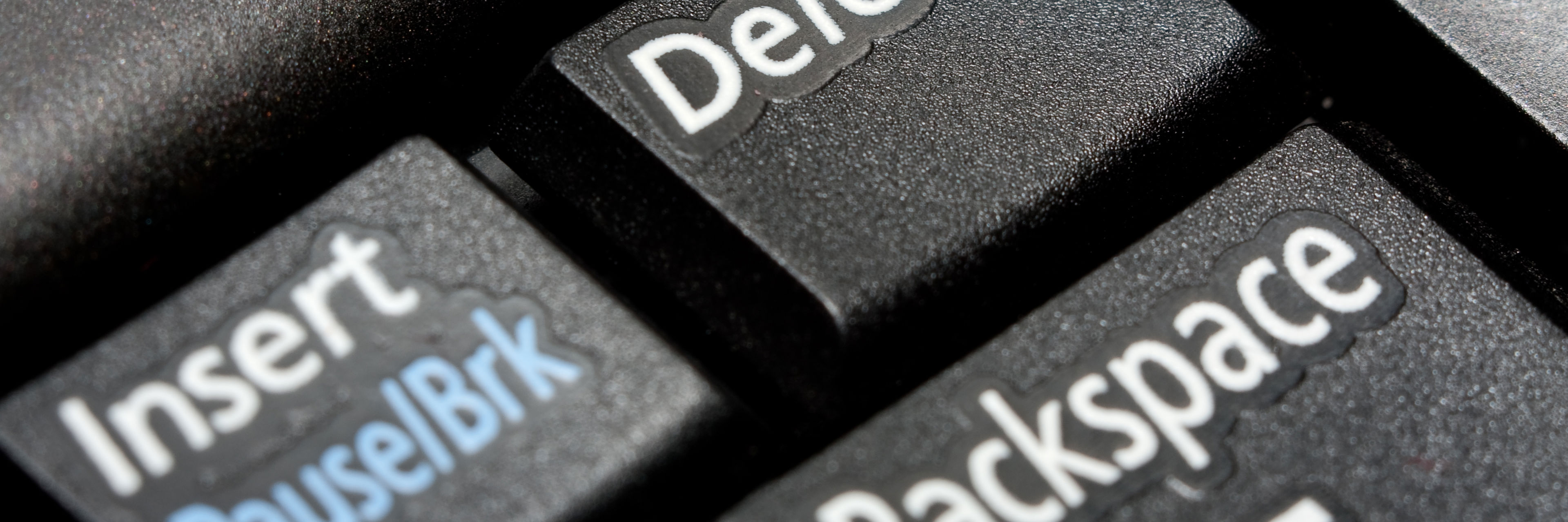 Delete-knap på comutertastatur