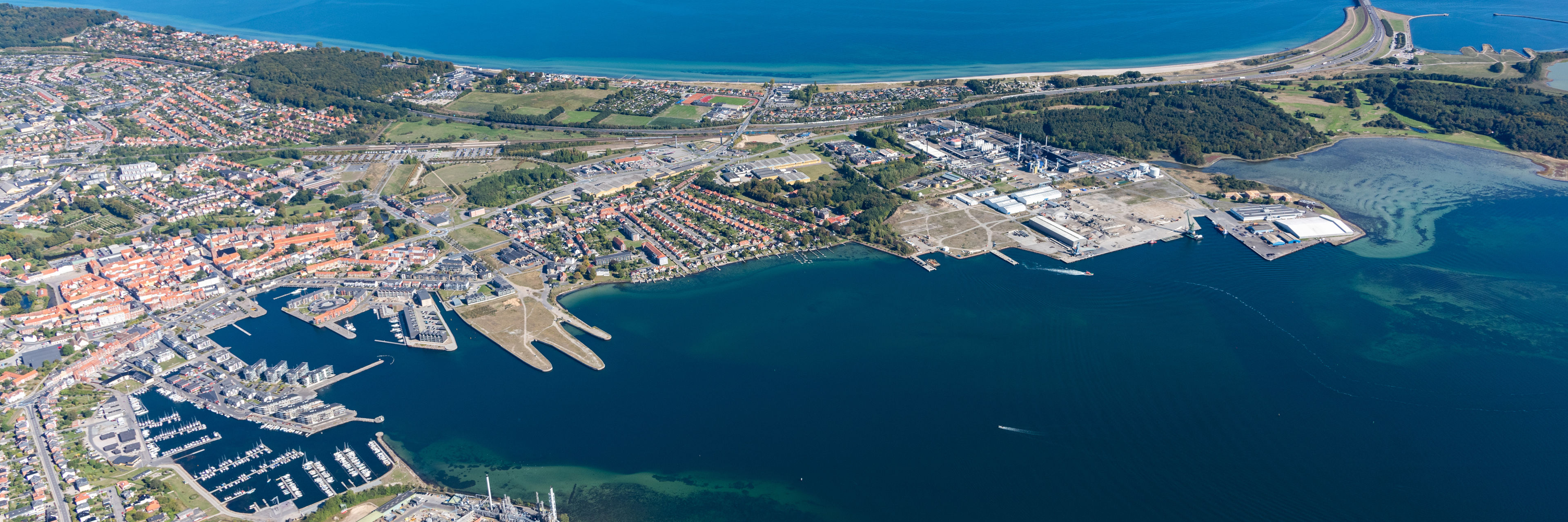 Luftfoto over Nyborg 2022