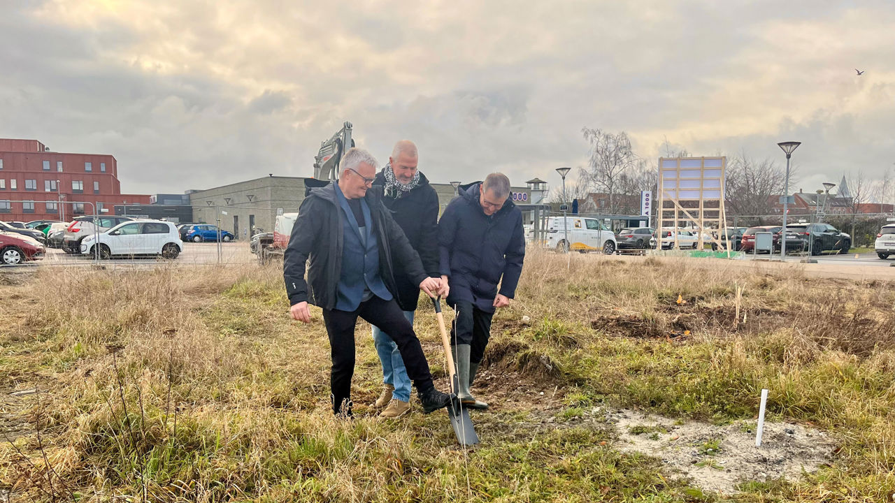 Første spadestik til Nyborg Kommunes nye tandklinik