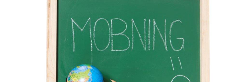 Tavle med teksten mobning