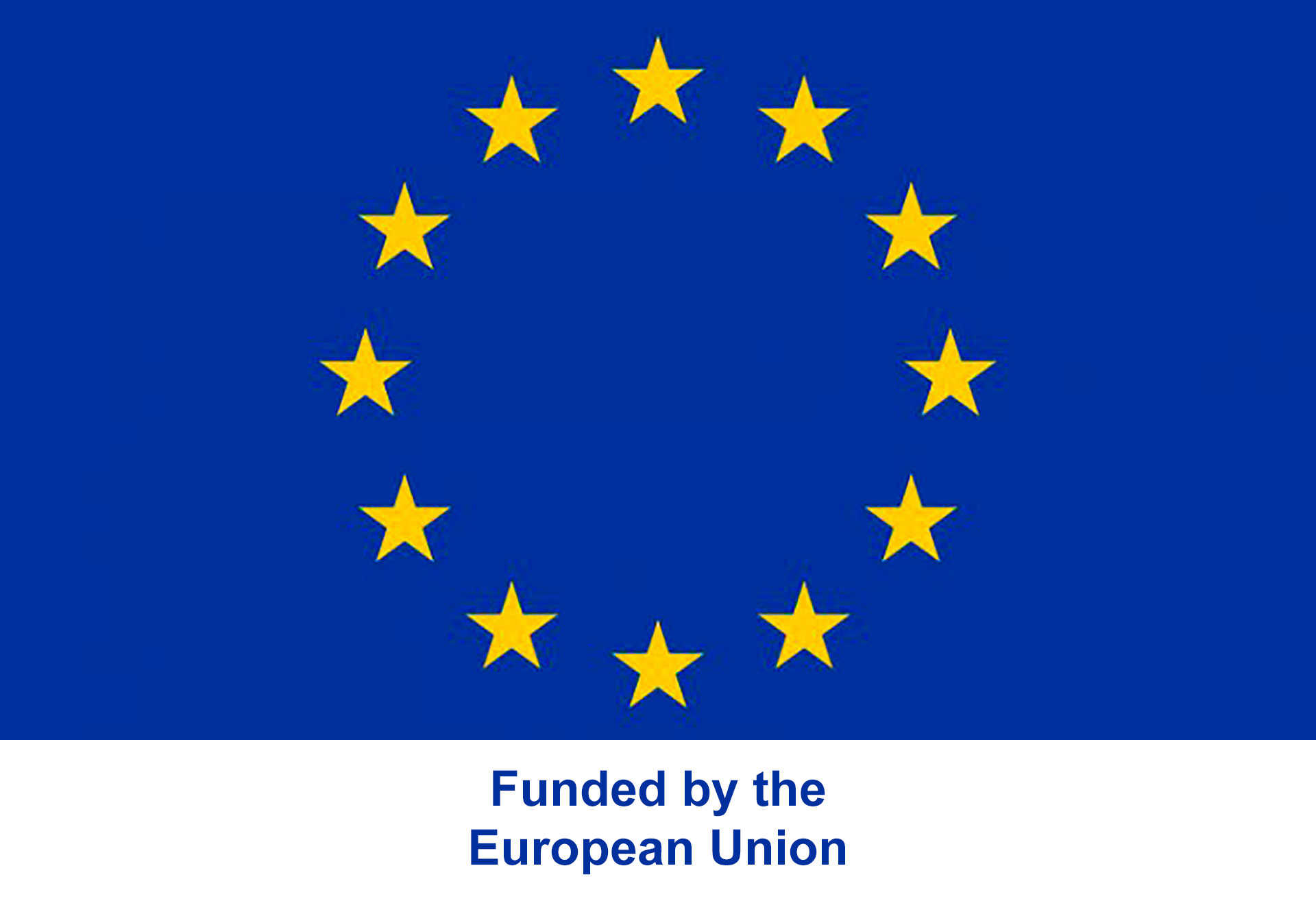 EU flag med teksten 'Funded by the European Union'