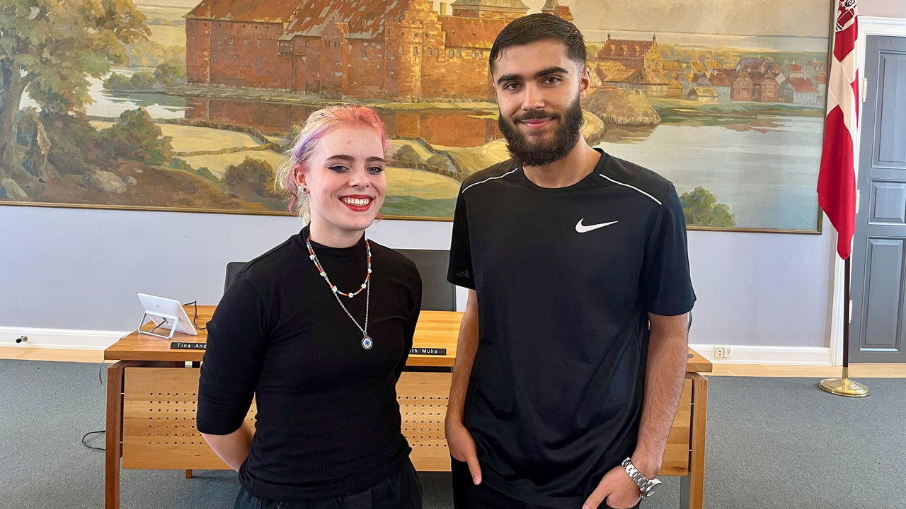 Ungeborgmester Klara Willems og viceungeborgemster Rahim Alan Durukan