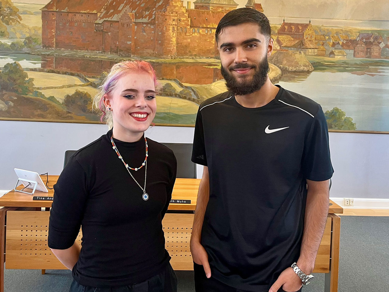 Ungeborgmester Klara Willems og viceungeborgemster Rahim Alan Durukan