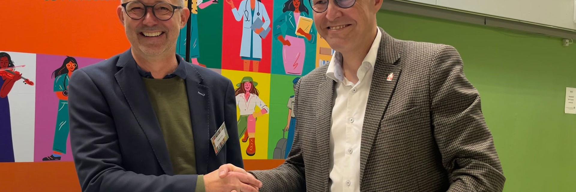 Borgmester Kenneth Muhs og DI Fyns næstformand, direktør Steen Johansen