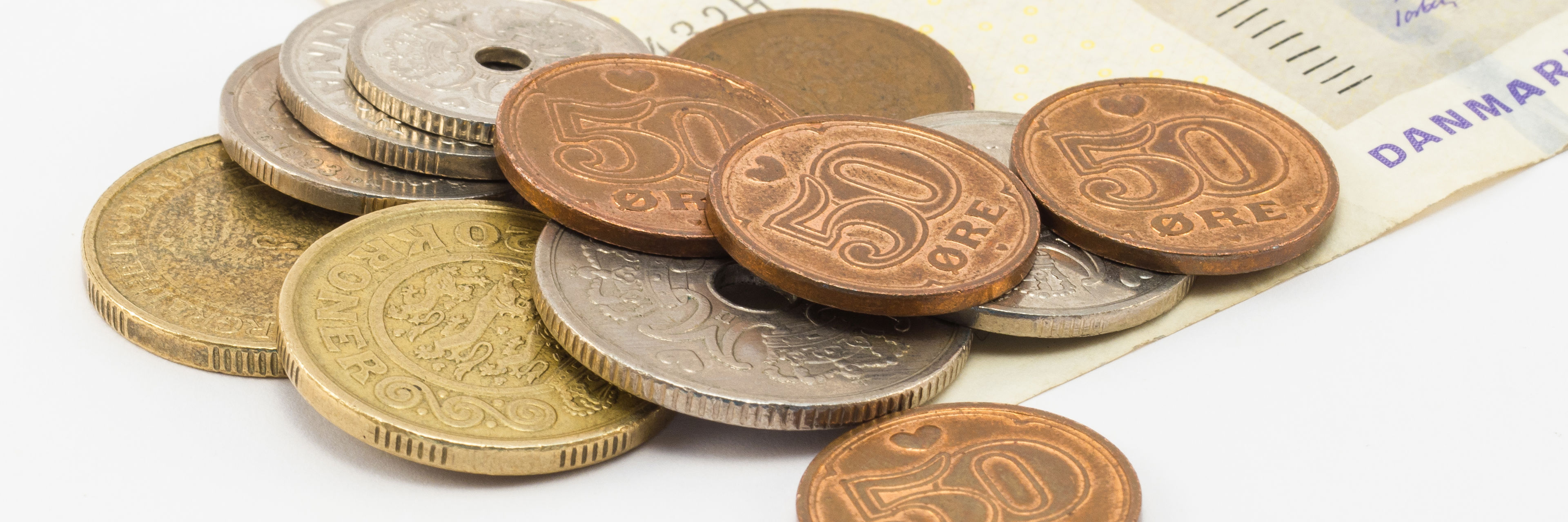 Pengesedler og mønter